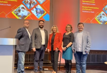 Inspirational Aaron shares his apprenticeship journey at capital event Aaron Faith Lisa Anthony ANO photo