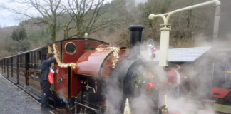 Starring role for No 10 loco as Corris Railway’s Santa Specials return Corris Railway Santa Special