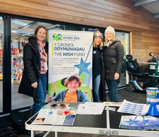 Wish Fund donation worth £1,870 provides festive day out for families Folly Farm pic