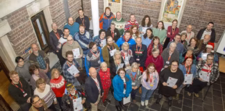 National Library of Wales invests in volunteers Nat Lib Volunteers grp 2025
