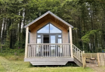 “Funky” Lodge Refused Again cabin in woods hayston