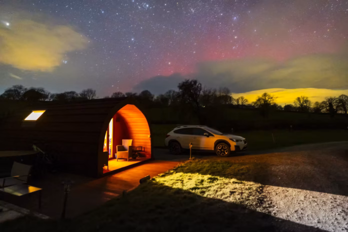 aurora borealis at cambrian mountains glamping and camping 54950929967 o