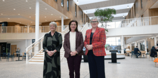 First Minister Visits Canolfan Pentre Awel newsroom