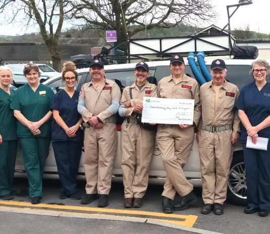Ghostbusters rally across Europe to raise nearly £3,000 for cancer patients at Glangwili Hospital Ghostbusters