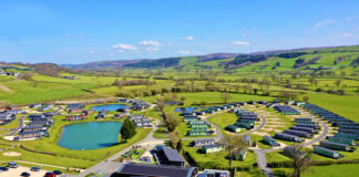 Best in Britain ranking for Mid Wales camping, glamping and caravan sites Meadow Springs pic