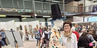 Calico Dress Cymru artist planning new project for Wonderwool Wales 2027 Menna with Calico Dress Cymru