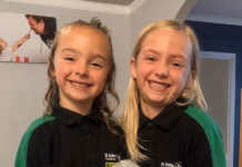 St John Ambulance Cymru Badgers used their first aid skills to help when their grandad suffered a head injury at home MennaBronwenLaurence Elias