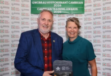Lifetime Achievement Award for Welsh skills, hospitality and food champion Arwyn and Faith land