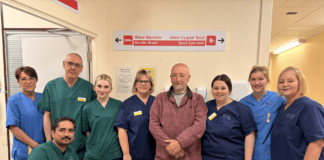 Whitland event supports head and neck cancer patients at Glangwili David Young