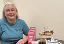 Welshpool tearoom’s charity afternoon tea to support Breast Cancer Now Kath Greatorex