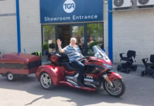 Disabled Pembrokeshire biker Max keeps riding with wheelchair in tow TGA Max Jones