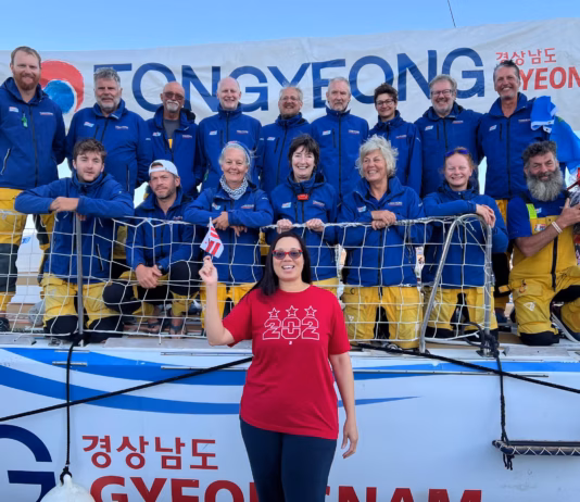 Welsh sailor leads team of non-professionals in final ocean crossing of global yacht race WELSH SAILOR