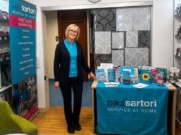 Claire Archibald MS helps secure new Paul Sartori support service at Withybush Hospital Withybush Hospital Drop In Pat Press Pic 0726