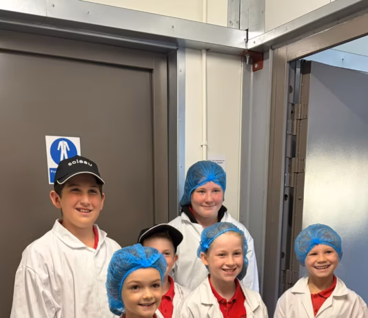 Welsh spring water brand gives pupils a behind-the-scenes lesson in local sourcing and sustainable production Ysgol Nantgaredig pupils