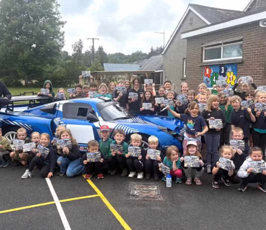 Rali Ceredigion sets new record as School Engagement Programme more than doubles Ysgol Rhos Helyg Bronant Llangeitho