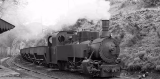 Secret steam locomotive revealed by Mid Wales railway sotillos in spain 29 05 1967