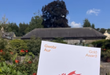 Aberglasney Gardens retains Visit Wales Gold Award visit wales gold award certificate