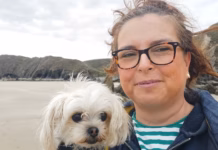 Two Minutes Could Save Up To Nine Lives This Organ Donation Week helen with dog